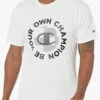 Champion Be Your Own Champion Printed Tee Shirt 3X, 4X -Big and Tall Outlet BYOChTeeWhite 38248.1706128034