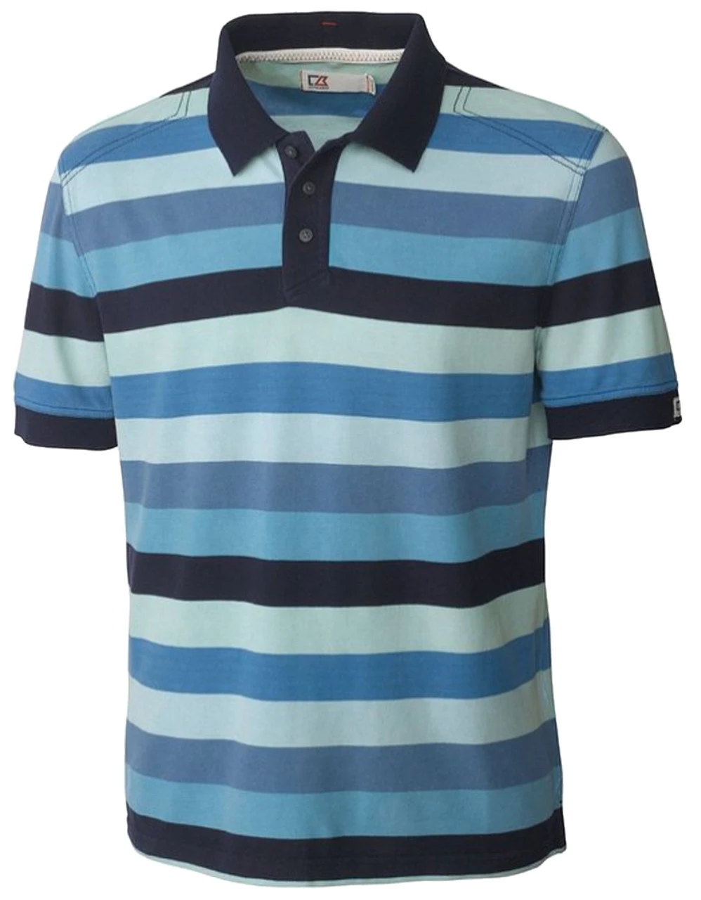 Cutter & Buck Edmonds Stripe Polo 2X, 2XT, 3X, 3XT 1 Cutter & Buck Edmonds Stripe Polo 2X, 2XT, 3X, 3XT