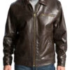Cutter & Buck Wildridge Lambskin Brown Bomber 2X -Big and Tall Outlet CB Wildridge Bomber Jacket 80235.1465579071