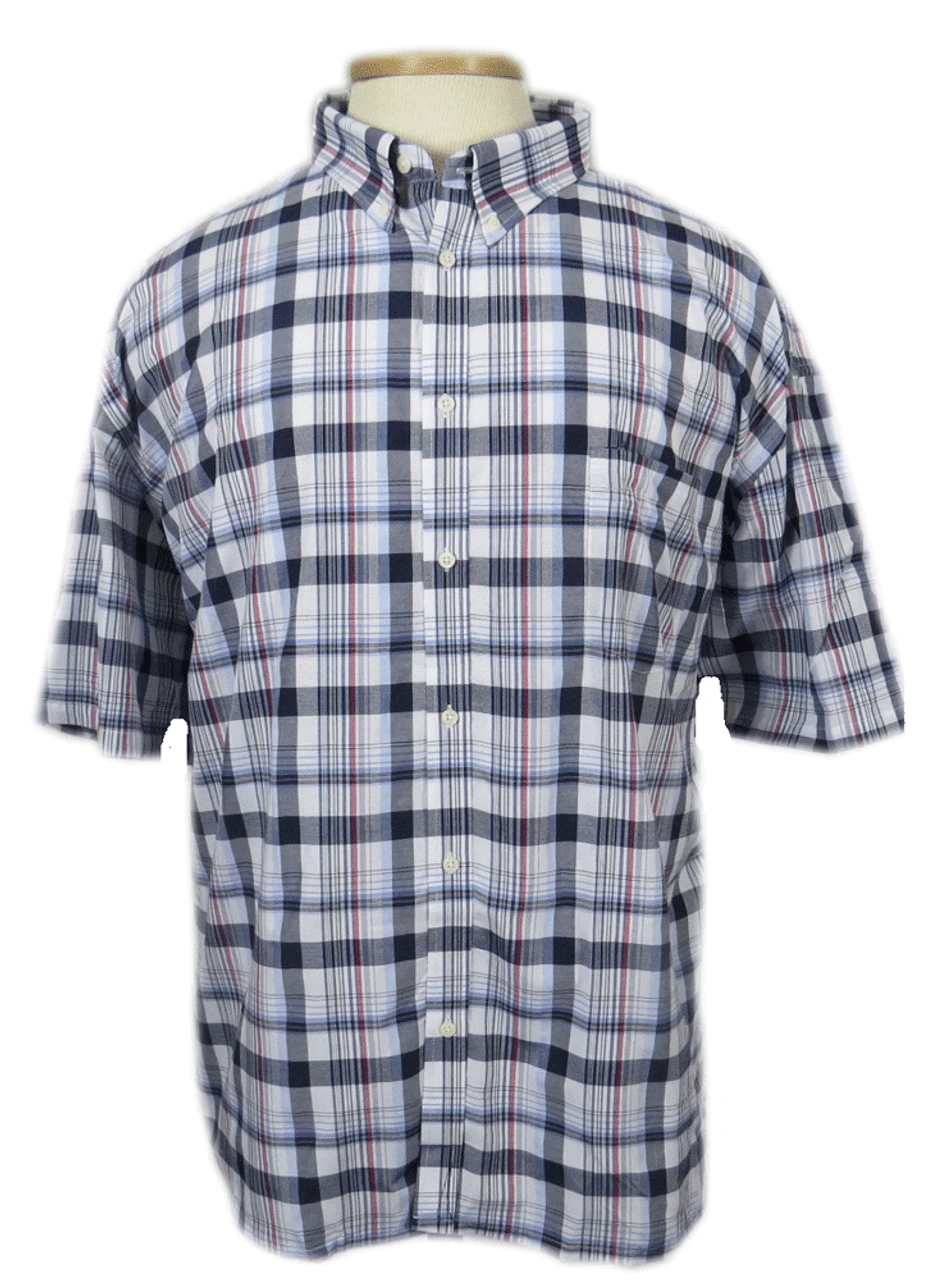 Classics By Falcon Bay Short Sleeve Plaid Sport Shirt 2 Patterns 5X, 6X, 7X, 9X, 10X 2 Classics By Falcon Bay Short Sleeve Plaid Sport Shirt 2 Patterns 5X, 6X, 7X, 9X, 10X - Image 2