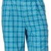Cutter & Buck McKinley Blue Plaid Pleated Shorts 44, 50, 54 -Big and Tall Outlet CB Blue Plaid 04526.1458743738