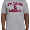 Fanatics MLB Saint Louis Cardinals Heather Gray Short Sleeve Tee Shirt 5XT -Big and Tall Outlet Cardinalstee 98179.1695401027