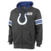 Majestic Indianapolis Colts Full Zip Fleece Hoodie 2X, 3X -Big and Tall Outlet Colts Full Zip Gray Hoodie 01 40097.1497627047
