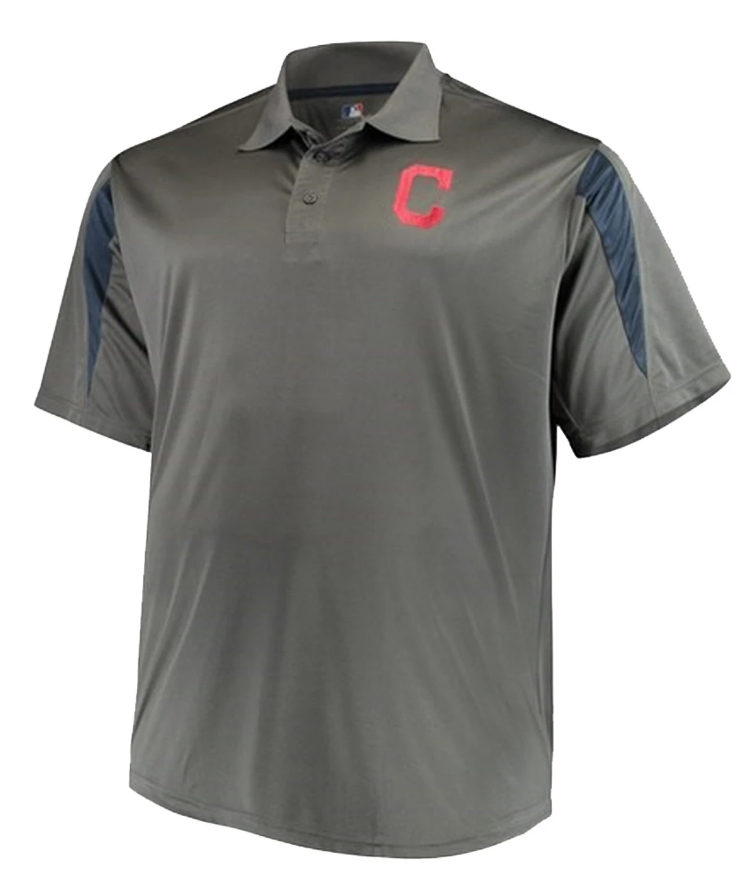 Majestic Cleveland Guardians Gray Contract Polo XLT, 2XT, 3X 1 Majestic Cleveland Guardians Gray Contract Polo XLT, 2XT, 3X