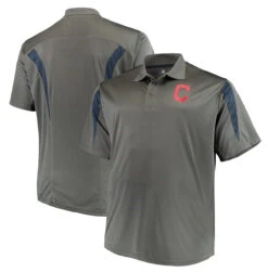 Majestic Cleveland Guardians Gray Contract Polo XLT, 2XT, 3X 5 Majestic Cleveland Guardians Gray Contract Polo XLT, 2XT, 3X -Big and Tall Outlet Contract Polo 3 30651.1563907688
