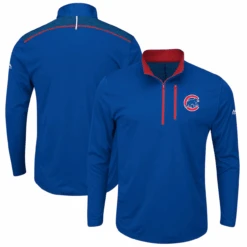 Majestic Chicago Cubs Coolbase Quarter Zip XLT, 2X, 2XT, 3X, 3XT, 4X, 4XT, 5XT, 6X