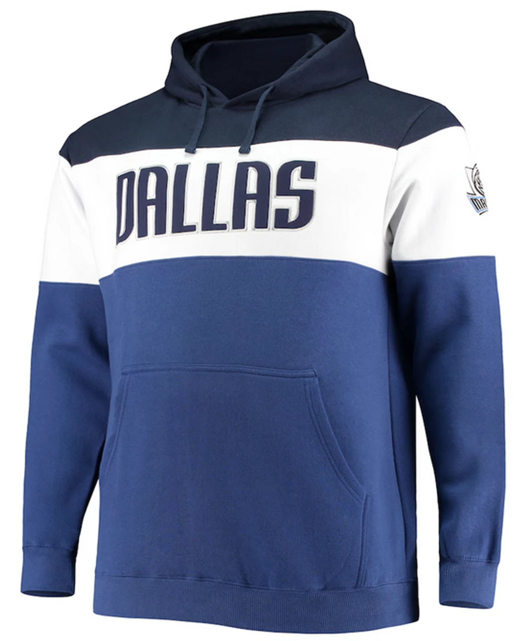 Fanatics Dallas Mavericks Colorblock Wordmark Pullover Hoodie 2X, 3X 2 Fanatics Dallas Mavericks Colorblock Wordmark Pullover Hoodie 2X, 3X - Image 2