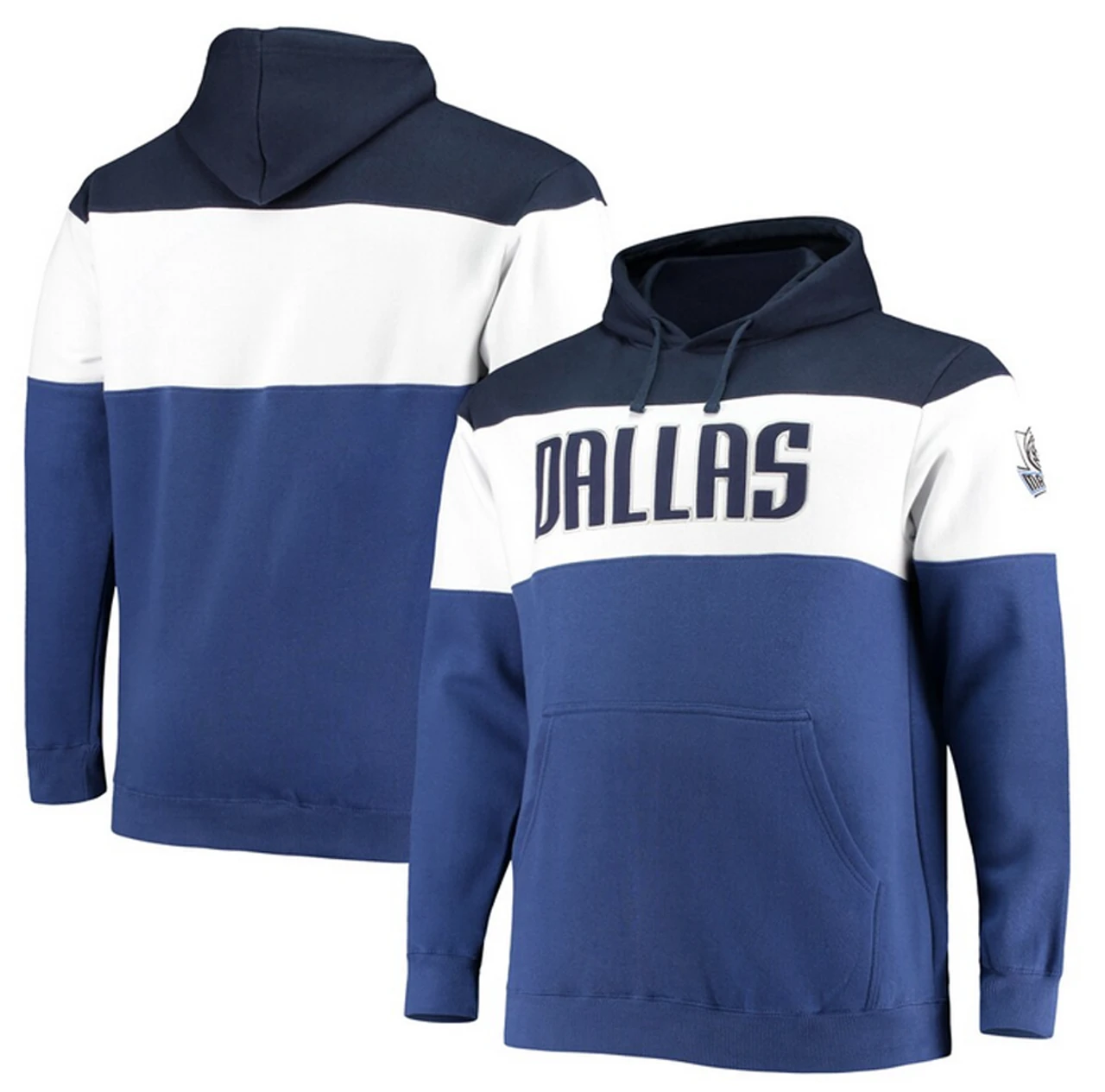 Fanatics Dallas Mavericks Colorblock Wordmark Pullover Hoodie 2X, 3X 1 Fanatics Dallas Mavericks Colorblock Wordmark Pullover Hoodie 2X, 3X