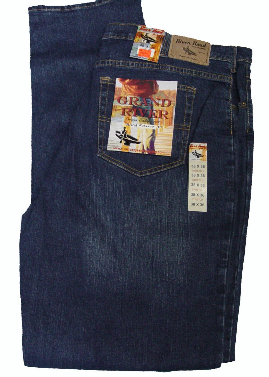 Grand River Stretch Blue Denim Jean 44, 46 1 Grand River Stretch Blue Denim Jean 44, 46