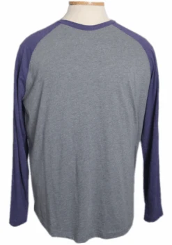 Everyday Essentials Raglan Baseball Style Long Sleeve Tees 4 Colors 2X, 3X -Big and Tall Outlet EDBRaglanPurple 60887.1682698554