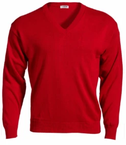 Edwards Acrylic Jersey Knit V-Neck Sweater 6 Colors 2X, 3X, 4X, 5X -Big and Tall Outlet EdsVRed 18177.1636651899