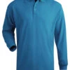 Edwards Long Sleeve Pique Polo 4 Colors 2X, 3X, 4X, 5X -Big and Tall Outlet Edwards Marina Blue 56212.1459359508