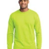 Fruit Of The Loom Long Sleeve Safety Tees 2 Colors 2X, 3X -Big and Tall Outlet FOL yellow LS safety 59257.1582045801