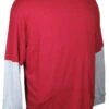Faux Long Sleeve Tee Shirt 3 Colors 2X, 2XT, 3X -Big and Tall Outlet Garnet 88510.1696429479