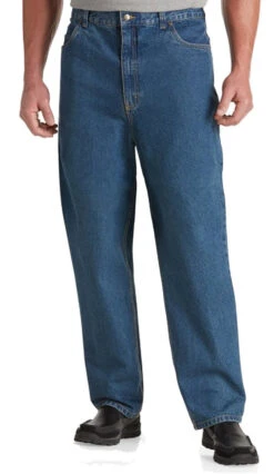 Catalog Label Overstock 58 Waist Denim Jeans, 2 Colors 3 Catalog Label Overstock 58 Waist Denim Jeans, 2 Colors -Big and Tall Outlet HB Medium 27324.1746557915