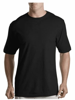 Catalog Label 2-pack Crew Neck Undershirts White, Black, Buy 2 Get 2 Free! -Big and Tall Outlet Hbaycrewblack 86061.1600789278