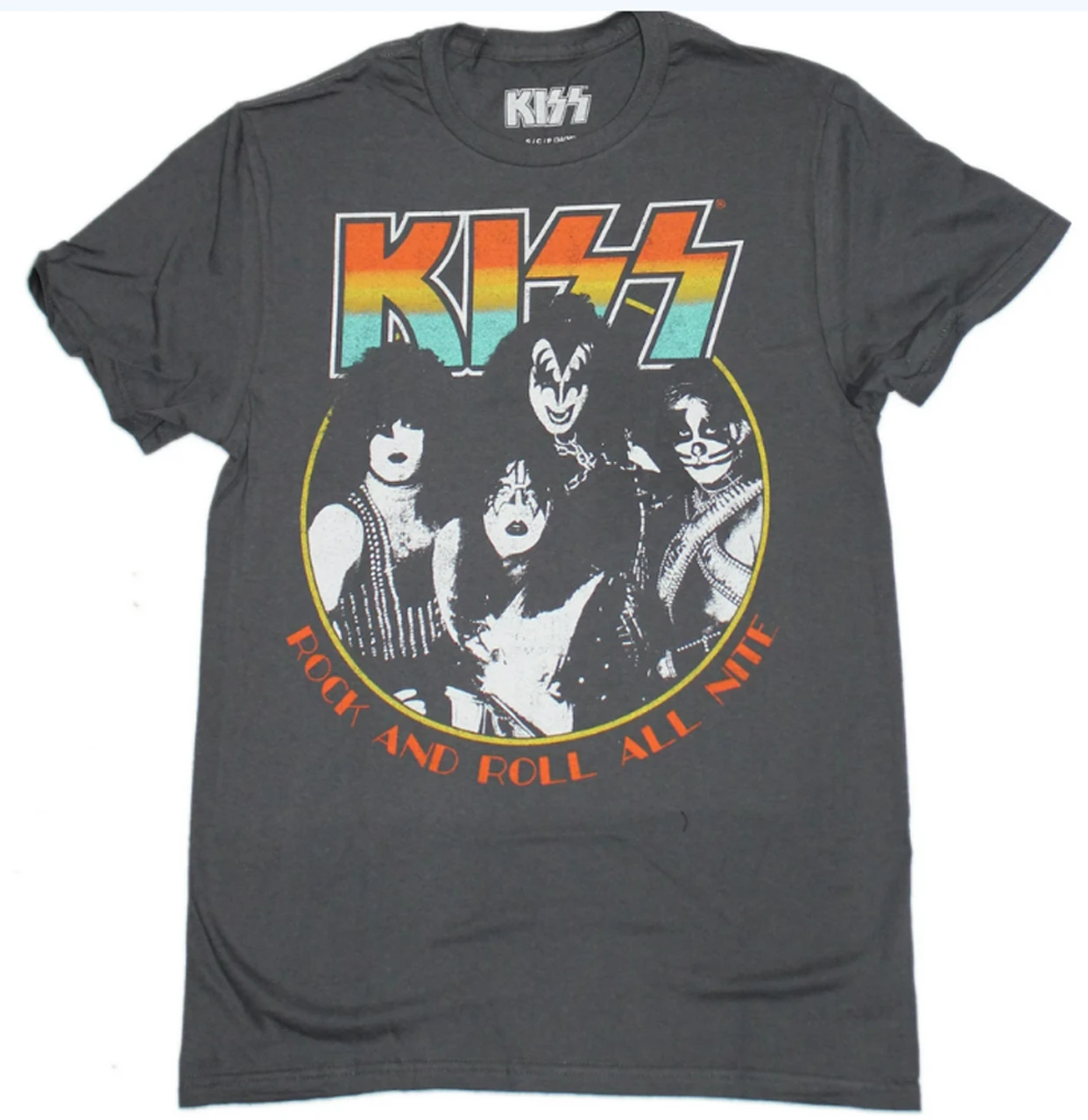 KISS Rock And Roll All Night Short Sleeve Tee Shirt 2X, 3X 1 KISS Rock And Roll All Night Short Sleeve Tee Shirt 2X, 3X