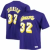 Mitchell & Ness Los Angeles Lakers Magic Johnson Name & Number Tee Shirt 3X, 4X -Big and Tall Outlet LakersMjohnsontee 85723.1698424059