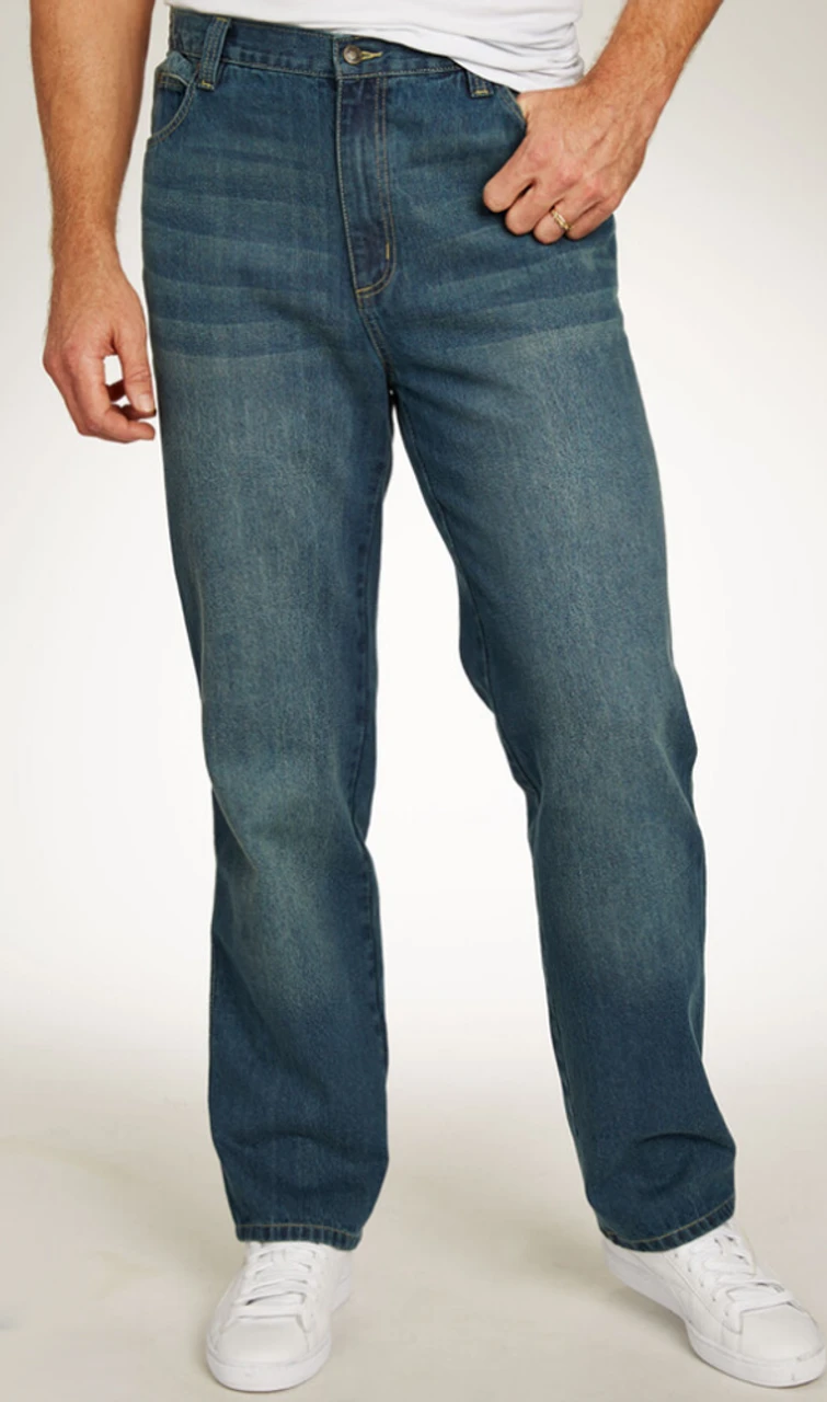 Liberty Blues Athletic Fit Side Elastic Waist Denim Jeans 54x38 Unhemmed 1 Liberty Blues Athletic Fit Side Elastic Waist Denim Jeans 54x38 Unhemmed