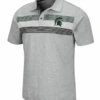 Colosseum Stinson Michigan State Heather Gray Polo 2X, 3X, 4X, 5X -Big and Tall Outlet MIStStinsonPolo 50272.1606937217