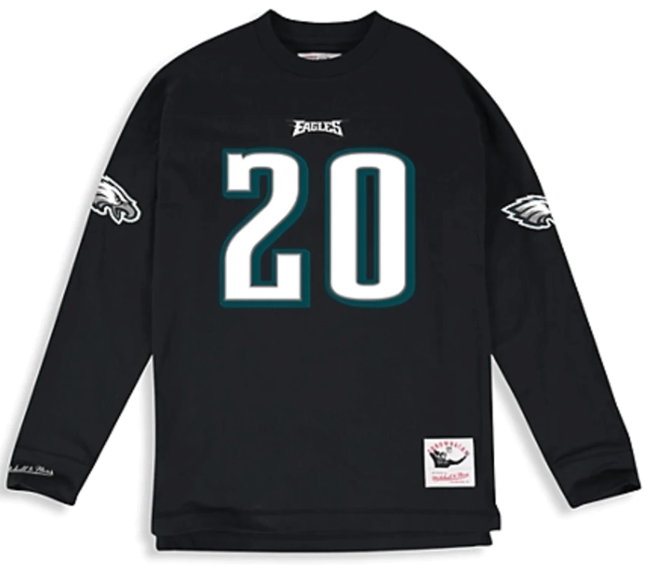 Mitchell & Ness Philadelphia Eagles Throwback Brian Dawkins Long Sleeve Tee Shirt 2XT 1 Mitchell & Ness Philadelphia Eagles Throwback Brian Dawkins Long Sleeve Tee Shirt 2XT