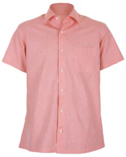 Proper Tropics Pink Linen Button Up Shirt 2X