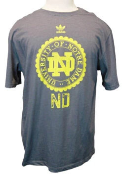 Adidas Notre Dame Seal Print Short Sleeve Tee 2XT