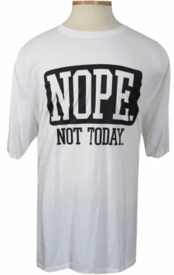 Nope, Not Today Short Sleeve Printed Tee Shirt 3 Colors 2X, 3X, 5X 5 Nope, Not Today Short Sleeve Printed Tee Shirt 3 Colors 2X, 3X, 5X -Big and Tall Outlet Nopeteewhite 02613.1685037142