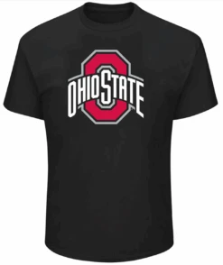 Profile Ohio State Black Split "O" Short Sleeve Tee 2XT, 3XT, 4X, 4XT, 6X