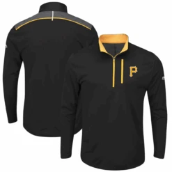 Majestic Pittsburgh Pirates Coolbase Quarter Zip 2XT, 3XT