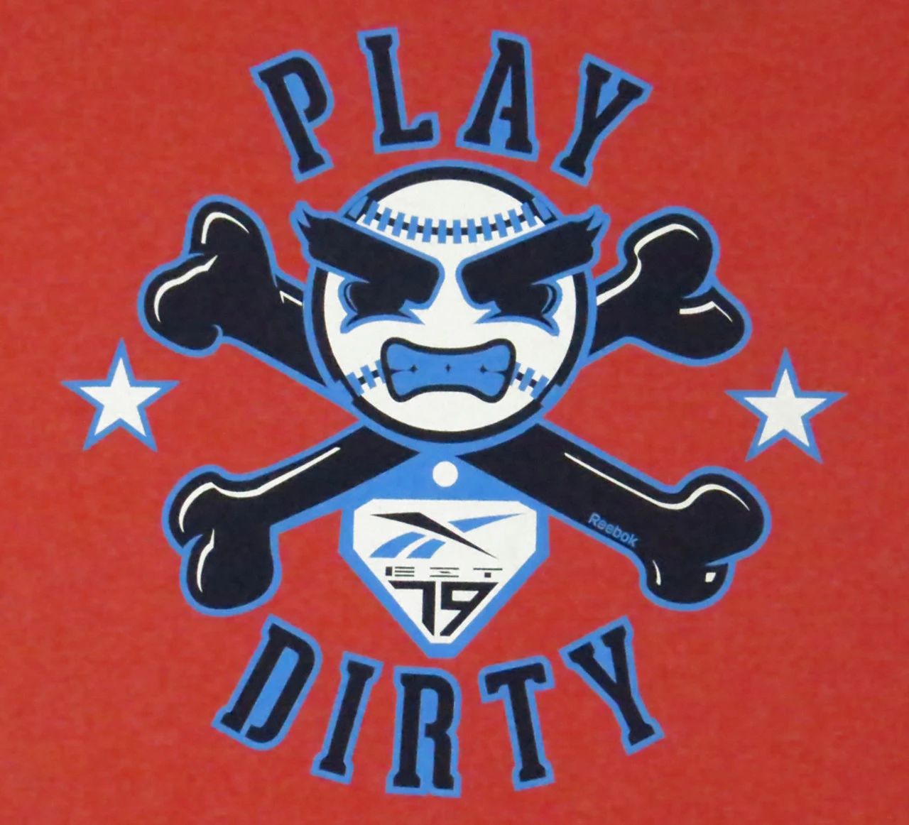 Reebok Play Dirty Printed Tee Shirt 2 Colors 2X 2 Reebok Play Dirty Printed Tee Shirt 2 Colors 2X - Image 2