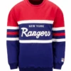 Mitchell & Ness New York Rangers Head Coach Crewneck Sweatshirt XLT, 2X, 2XT, 3X, 4X -Big and Tall Outlet RangersSweatshirt 90249.1697557187