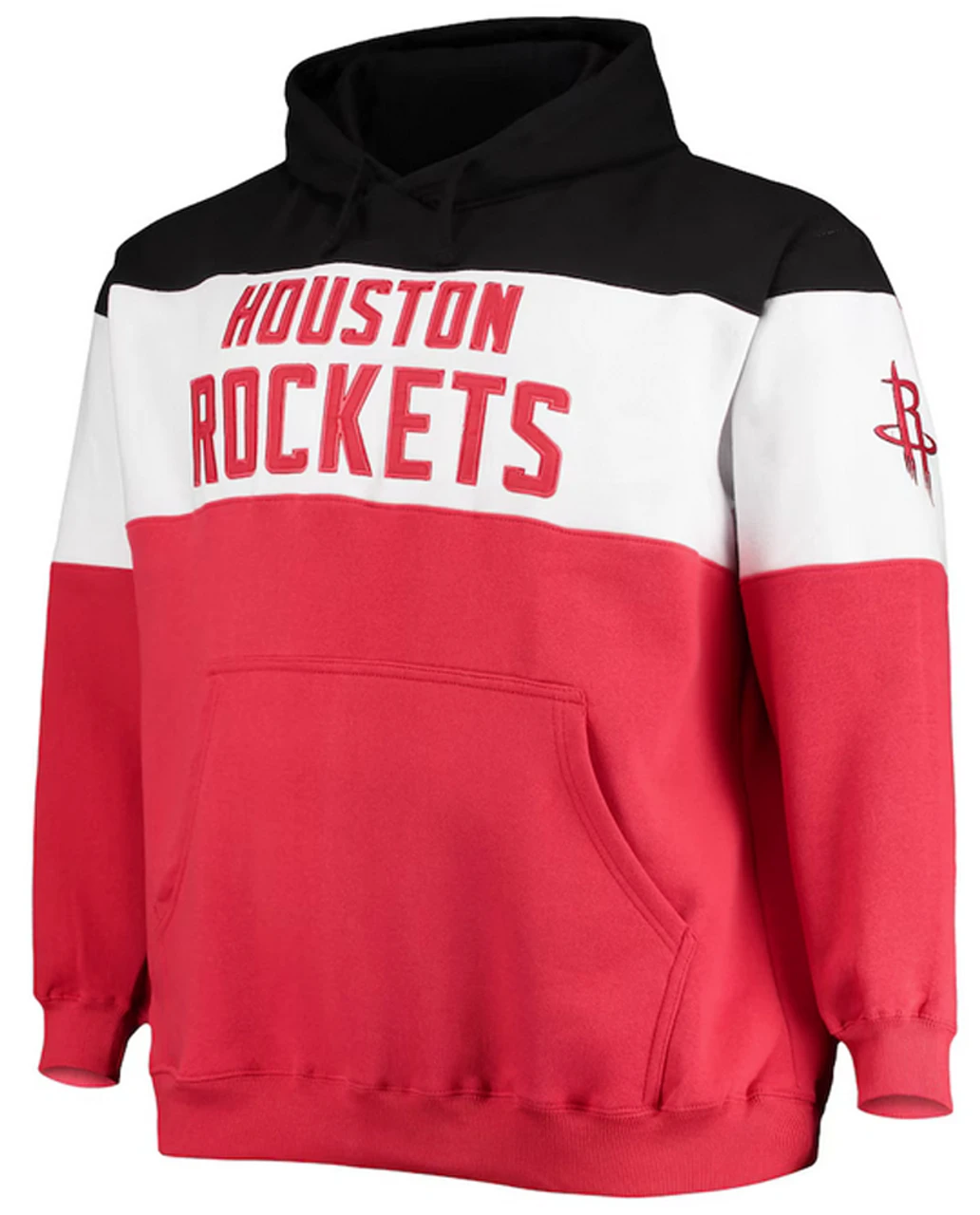Fanatics Houston Rockets Colorblock Wordmark Pullover Hoodie 2X 2 Fanatics Houston Rockets Colorblock Wordmark Pullover Hoodie 2X - Image 2