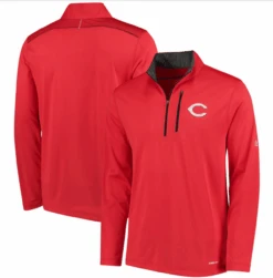 Majestic Cincinnati Reds Coolbase Quarter Zip XLT, 2XT, 3XT