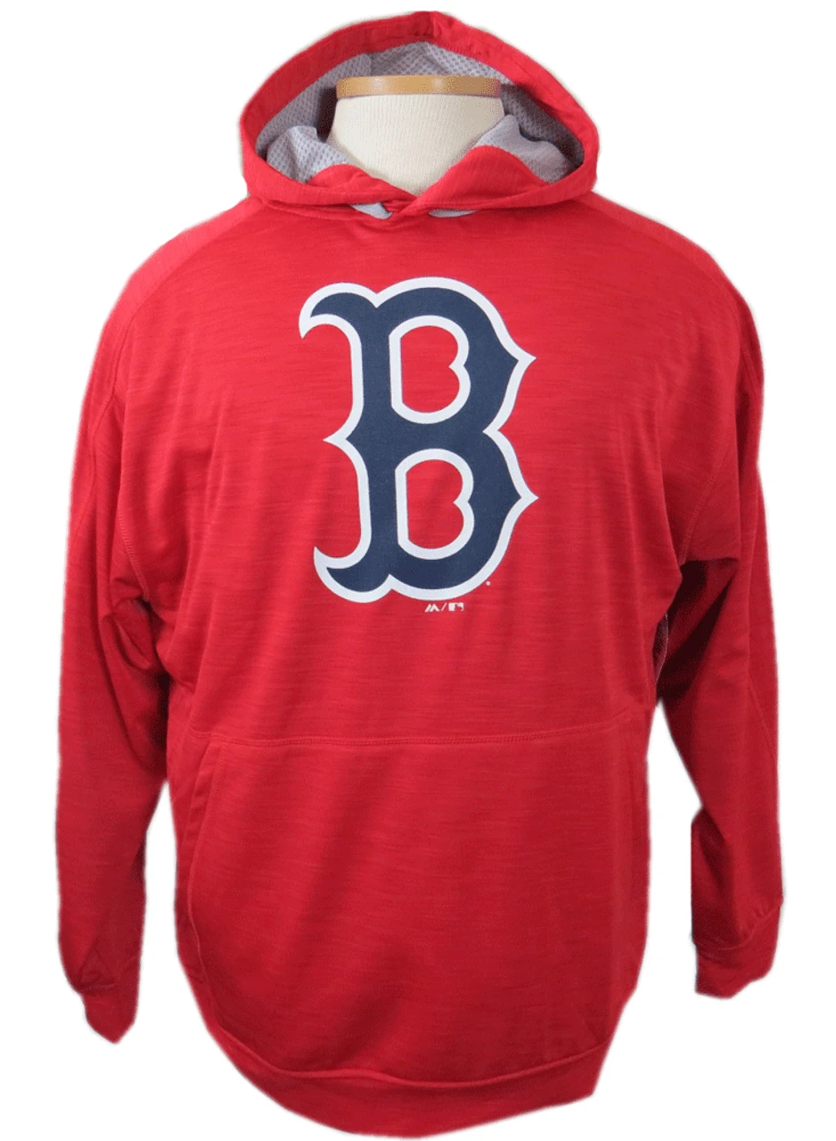 Majestic Boston Red Sox Therma Base Streak Pullover Hoodie 2X, 5X 1 Majestic Boston Red Sox Therma Base Streak Pullover Hoodie 2X, 5X