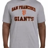 Fanatics MLB San Francisco Giants Heather Gray Short Sleeve Tee Shirt 3XT, 4XT, 5X, 5XT -Big and Tall Outlet SFGiantsTee 55653.1695398204