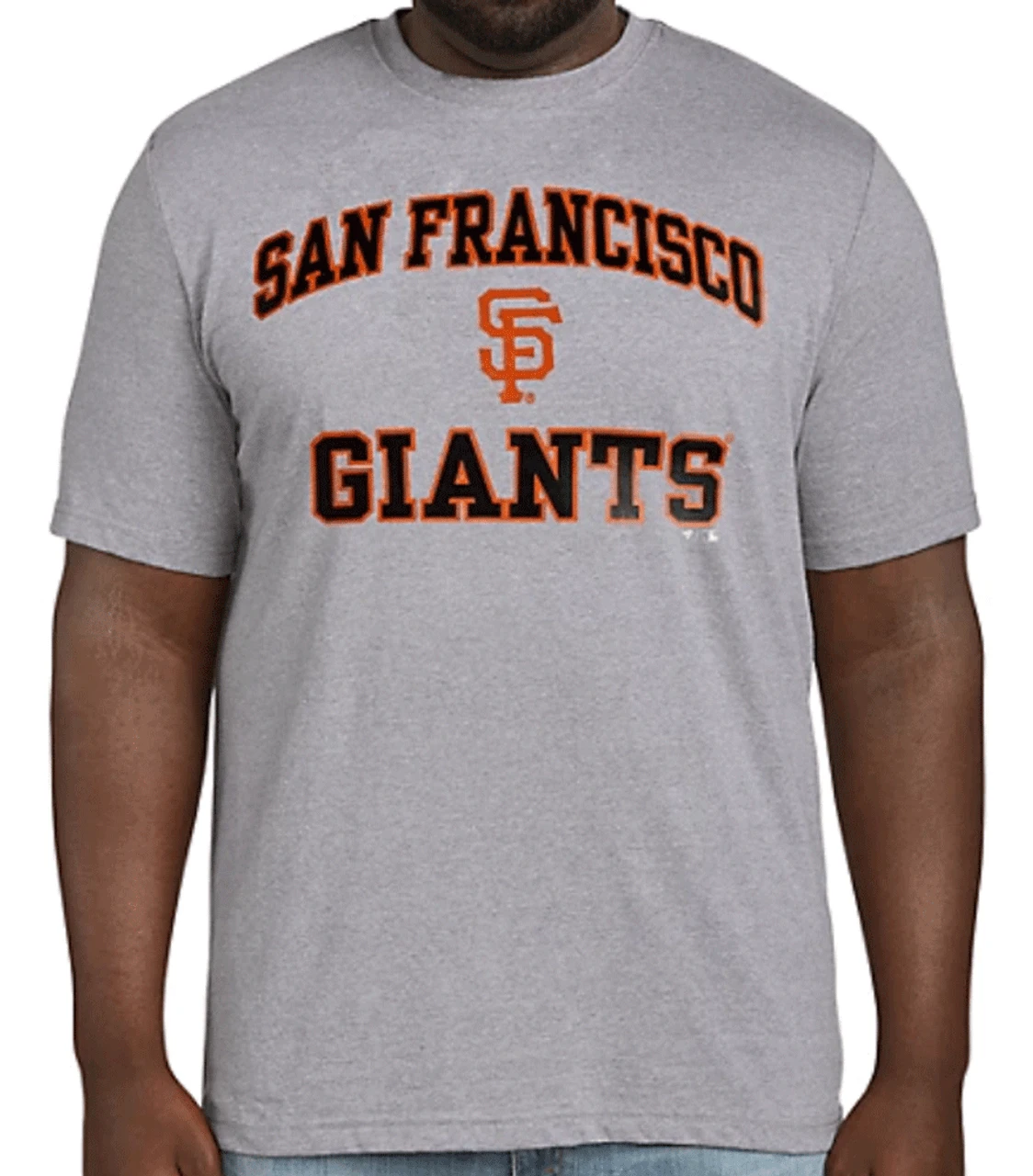 Fanatics MLB San Francisco Giants Heather Gray Short Sleeve Tee Shirt 3XT, 4XT, 5X, 5XT 1 Fanatics MLB San Francisco Giants Heather Gray Short Sleeve Tee Shirt 3XT, 4XT, 5X, 5XT
