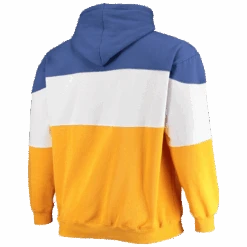 St. Louis Blues Fanatics Branded NHL Colorblock Fleece Hoodie 5X -Big and Tall Outlet SLBluesHoodieback 22068.1642428759