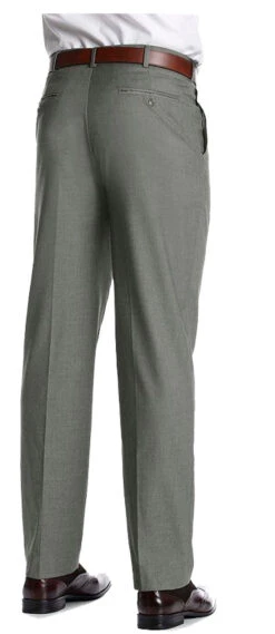 Big and Tall Outlet -Big and Tall Outlet Savane Flat Front Charcoal Slacks02 56029.1507827202