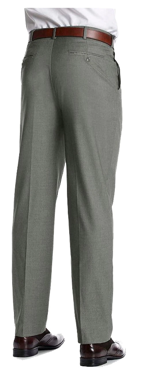 Savane Flex Gabardine Flat Front Straight Fit Dress Pants 44, 46, 50 2 Savane Flex Gabardine Flat Front Straight Fit Dress Pants 44, 46, 50 - Image 2