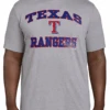 Fanatics MLB Texas Rangers Heather Gray Short Sleeve Tee Shirt 5XT -Big and Tall Outlet TexasRangerstee 74801.1695411821