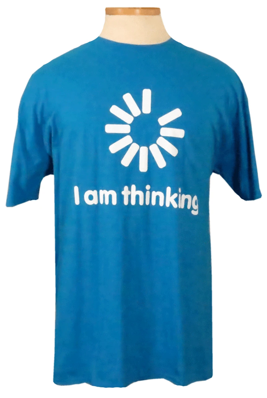 Thinking Short Sleeve Printed Tee Shirt 2 Colors 2X, 3X, 5X 2 Thinking Short Sleeve Printed Tee Shirt 2 Colors 2X, 3X, 5X - Image 2