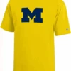Champion University Of Michigan Maize Primary Logo Tee 2XT -Big and Tall Outlet UofMIMaizeTee 47339.1664556859