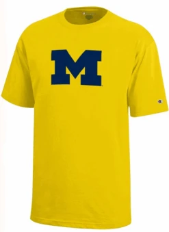 Champion University Of Michigan Maize Primary Logo Tee 2XT