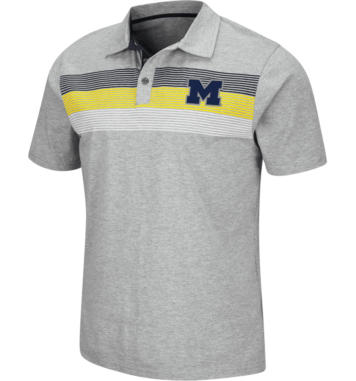 Colosseum Stinson University Of Michigan Heather Gray Polo 2X, 3X, 4X 1 Colosseum Stinson University Of Michigan Heather Gray Polo 2X, 3X, 4X