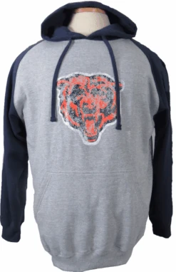 Fanatics Chicago Bears Raglan Pullover Hoodie XLT, 2X