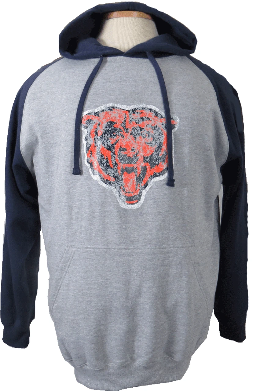Fanatics Chicago Bears Raglan Pullover Hoodie XLT, 2X 1 Fanatics Chicago Bears Raglan Pullover Hoodie XLT, 2X