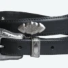 King Size Black Leather Western Style Belt Size 50 -Big and Tall Outlet blkwestern 17937.1691161459
