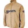 Majestic Milwaukee Brewers Double On-Field Jacket 3X, 4X, 5X -Big and Tall Outlet brewersjacket 92081.1631896517