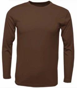 Everyday Essential Long Sleeve Tee 7 Colors XL, XLT, 2X, 3X, 3XT, 4X, 4XT, 5X, 5XT -Big and Tall Outlet brownlstee 11120.1683142421